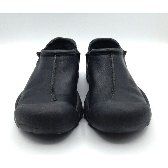 KEEN Slip On Shoes Wn 9 Black Providence Leather Outdoor Preppy Comfort Cushion - Picture 9 of 13